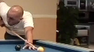 He Fucks His Girlfriend on the Bar's Pool Table