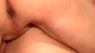 Threesome pussy fucking lesbian pussy licking the bedroom