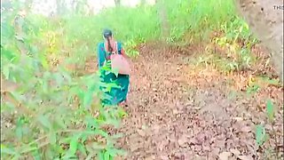 Desi Village Bhabhi RadhaDevi Hardcore Fuck in Jungle - Indian Aunty Sex