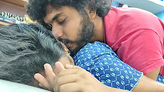 Nighty Hot Fuck by Husband and Wife in Bedroom Part - 3, Hot Indian Couple Romance in Bedroom