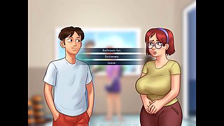 Summertime Saga: college restroom adventure