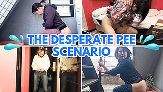 Japanese MILF's Desperate Pee Scenario