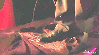 A Voluptuous Brunette Places A Guy On A Cross And Compels Him To Engage In Sexual Intercourse With H