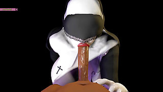 Lustful Nun Digital Lust: Curves Beyond Ima - 3D Animationgination
