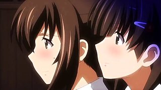 Naughty girls share their lust for wild sex in hentai action
