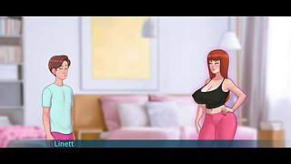 Lesbian nun in a bodystocking shares a steamy story