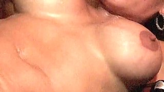 Busty babe with big fake tits gets fucked in the ass