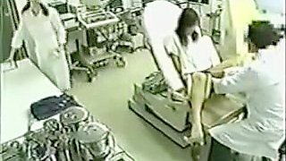 Young Japanese babe spied while doctor was inspecting her