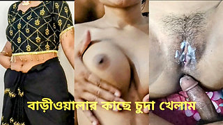 Bangladeshi Landlord Fucks 18 Year Old Desi Girl Alone in House - Riya Moni Hot Sex