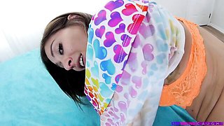 Sweet missionary pose anal fuck with a young hot girlfriend Kiara Cole