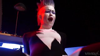 Hardcore fucking with punk babe Sasha Knox in latex uniform