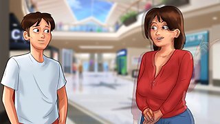 Sultry voiced mommy with big boobs gets animated