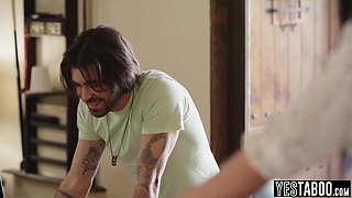 Tattooed Teen And Holly Day In Big Butted Eighteen Years Old Has Stepbro Play Doctor
