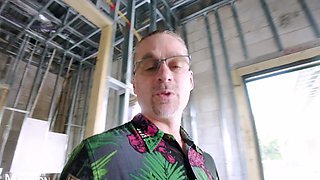 Husband of pornstar Cory Chase shows their new house being built