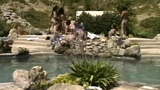 Stunning outdoor orgy action with superb French whores