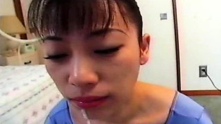 Asian schoolgirl enjoy group sex