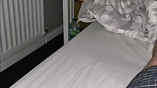 Step mom steps into step son room and handjob his dick without shame