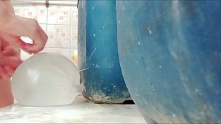 Solo Anal Fun with Cum by Hand