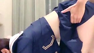 Amateur Asian does doggystyle with boyfriend