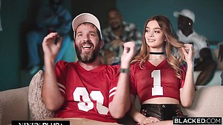 Spit roast sex with lusty Slimpokee and Don Sudan from Blacked.Com