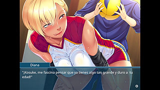 Oh, Yes! Kasshoku Bitch Hitozuma no Seiyoku Kaishou. A brunette milf helps the protagonist lose his virginity. Sub Spanish Part 1