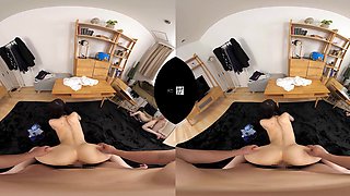 Japanese Housewives Ignite Wild Brunette Passion in Virtual Reality
