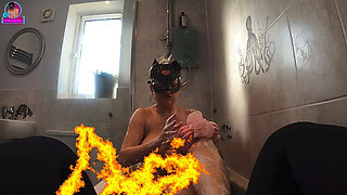 Femdom Shower Service Piss Toilet Slave