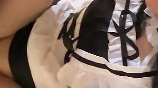 Snowbunny Maid Gets Used by Masked Thug BBC