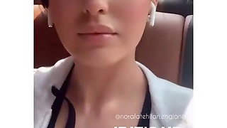 Hot Nora Fatehi shows her big milky boobs