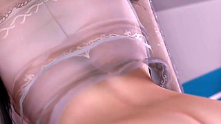 3D Cute Asian Babe Teasing the Big Dick to Fuck Her Wet Pussy in the Pool