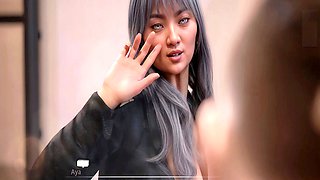 Panty sniffing petite Latina in leather boots with a hard to love attitude