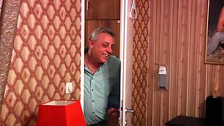 German swinger teen and milf pamper a man