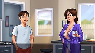 Debbie’s summer lovemaking scenes in Summertime Saga gameplay