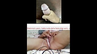 My lover cums on the table