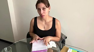 Your Spanish Teacher Gets Horny During The Class