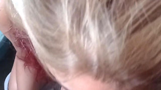 Sucking His Cock While on the Toilet