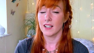 Amateur striptease and Solo masturbation