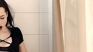I Saw the Girl's Friend Masturbating in the Bathroom and Couldn't Resist Fucking Her