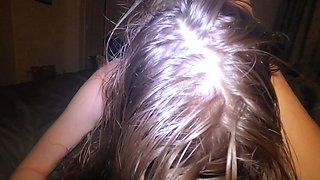 Amateur blondes pov blowjob and hardcore fun with lucky dude