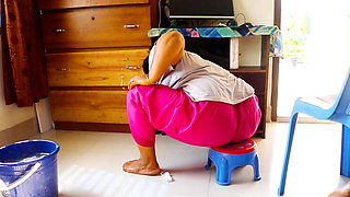 Desi Stepsister Hardcore Bathroom Fuck - Big Ass Slapping Sounds Heard By Everyone