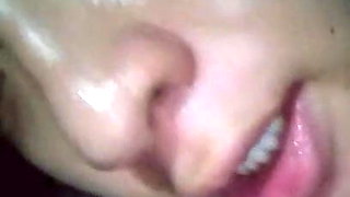 Filipina Zoe tounge tease