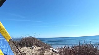 Stepdaddy Power - Milf Fuck Moments On Nudist Beach # Public Sex # Squirt Orgasm After