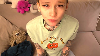 Petite College Girl Is Being Punished for Smoking