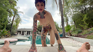 POV Anal Fuck with Hot Tattoed Babe Badmomtiti