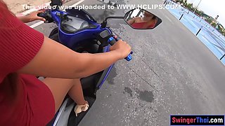Horny Booty Thai Gf Motobike Ride And Fornicate - Cherry Lee