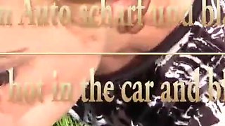 Amanda gets hot in the car and blows her cock