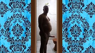 Meu Banho Gostoso Com o Pau Duro 011