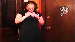 Curvy Beauty Strips and Dances on Webcam