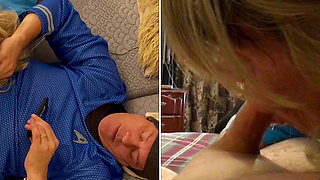 Star Trek's Tos Granny Nurse Chapel: Pon Farr Cocksucking, Dildo Play & Two Position Fuck