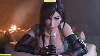 Final Fantasy VII FF7 -  Tifa Hitsuki Homage WM (No sound) By LazyProcrast Animation 3D Hentai